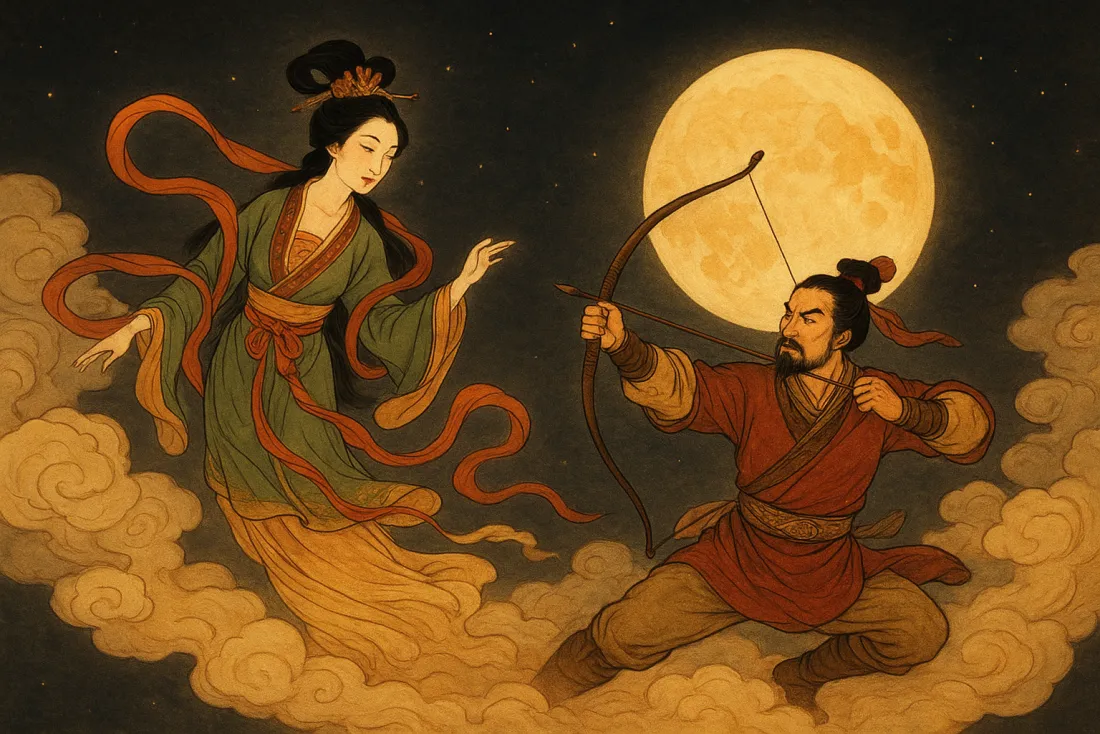 Moonlite Lovers in the Sky