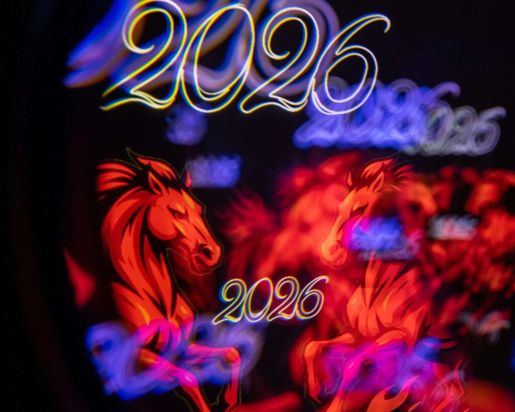 Ilustracija 2026 godine Konja u kineskom horoskopu